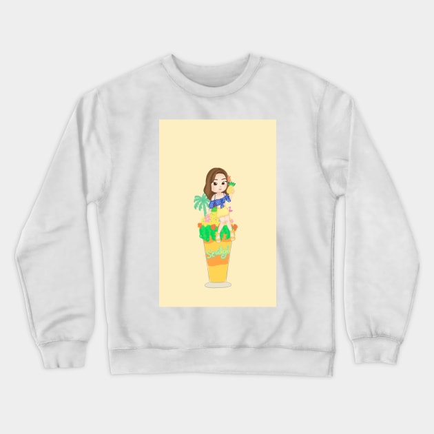 Red Velvet Seulgi Drink Crewneck Sweatshirt by seventhdemigod